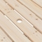 Gardenised Outdoor Round Picnic Table with Bench, 8-Person, Natural Wood QI003903.N - alternate 4